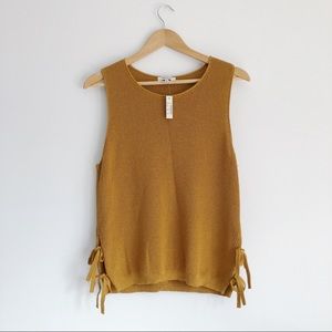 Madewell Knit Sleeveless Top With Side Ties